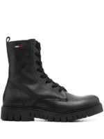 Tommy Jeans-lace-up leather ankle boots