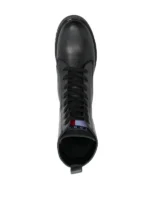 Tommy Jeans-lace-up leather ankle boots - Image 4