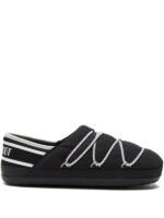 Moon Boot-Embellished Slippers